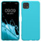 kwmobile Housse Compatible avec Samsung Galaxy A22 5G Coque - Housse de téléphone Protection Souple en Silicone - Cool Glacier