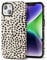 Svanove Cheetah Print Phone Case for iPhone 14 Plus Case Girly Trendy Leopard Pattern, Retro Cool Animal Print, Luxury Cute Case for Women, Aesthetic Y2k Hard Shell Plastic, Beige Polka Dots