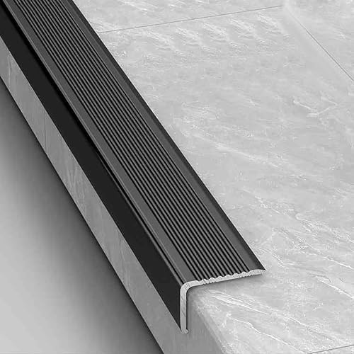 Profilo angolare alluminio, Striscia di transizione a forma di L for scale, protezione for bordi scale, gradini in alluminio antiscivolo for piastrelle/legno/laminato, protezioni for bordi decorative(