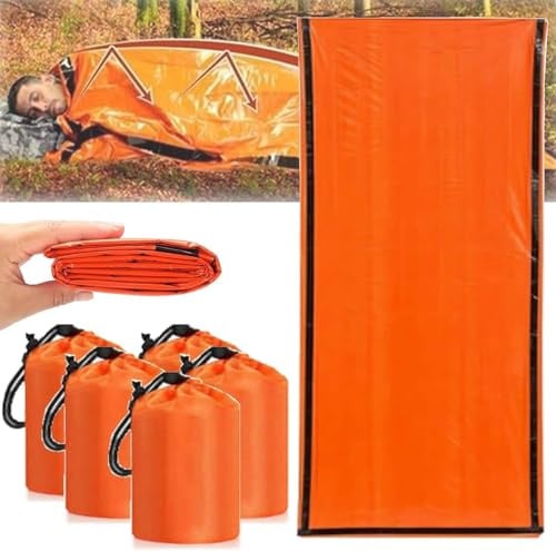 Sierra Madre Notfallschlafsack, Notfall-Überlebensschlafsack, Taschengröße, Notfallschlafsack, tragbarer Thermo-Bivysack, wasserdichter Thermo-Bivysack für den Außenbereich