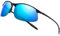 SUNGAIT Sport Sunglasses Men Polarized Running Sun Glasses for Men Women Black Men's Sunglasses Shades Fashion UV Protection (Black Frame/Blue Lens)