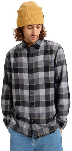 Quiksilver Men's Motherfly Plaid Ls Shirt Sweatshirt (Pack of 1)