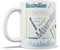 gravur-fabrik Personalisierte Tasse mit Namen/Namenstasse mit Wunschname/Kaffeetasse (Blau)