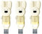 Ohulelks Cepillo de Limpieza Multifuncional para Tapas de, 3 Unidades, Cepillo para Vasos Acanalado, Beige