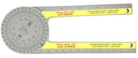 Winkelmesser, Anschlagwinkel Metall, Schmiege Winkellineal, Winkel Finder für Holzarbeiten, Handwerker 360° Mit leicht lesbaren, präzisionslasergravierten Skalen (1, A)