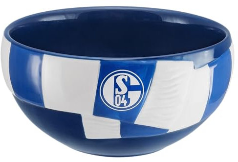 FC Schalke 04 Müslischale im Schal-Design | blau-weiß | Schale S04
