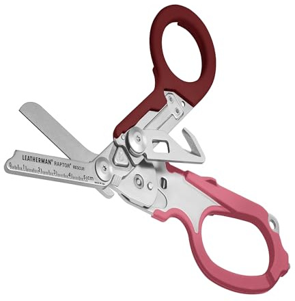Leatherman Raptor Rescue, Rose framboise avec Étui Utilitaire