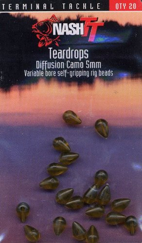 Nash Teardrops Rig Beads Diffusion Camo Teardrops 3mm