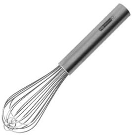 FM Professional 21886 Fouet, Fouet cuisine, Fouet inox, Fouet professionnel, Ustensile de cuisine, Acier inoxydable, Argenté, 25 cm