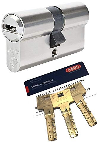 ABUS Bravus.4000 Hochsicherheits - Doppelzylinder mit 3 Schlüssel, Länge 30/45mm mit Sicherungskarte und höchstem Kopierschutz, Zusatzausstattung: Not- u. Gefahrenfunktion und erhöhter Bohr- u. Ziehschutz BS01 (Ziehschutz nur kernbezogen)