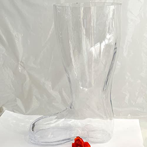 Oberstdorfer Glashütte Trinkstiefel übergroß Riesen Bierstiefel XL Glasstiefel Bierseidel groß Partyglas mundgeblasen Inhalt 5 Liter Höhe ca. 37 cm