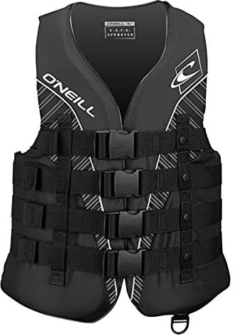 O'Neill Wetsuits Buoyancy Aid Superlite 50N CE Vest, Black/Smoke White, L, 4723EU-CK4-L