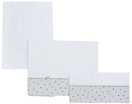 Cambrass 37345 Bezug für Kinderwagen dreiteilig, 80 x 120 cm, star grau