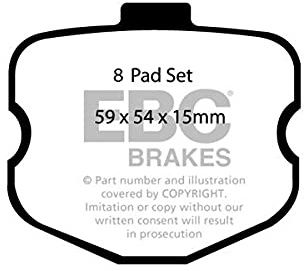 EBC Brakes DP41771/2R Yellowstuff Brake Pads