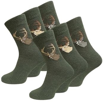 6 Paar JÄGER Socken Frottee, original VCA, Grün Gr.-43/46