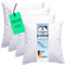 Luxusfeder 4er Sofakissen 50x50 cm Daunen Füllung 500g - Bezug 100% Baumwolle - Daunenkissen - Kissenfüllung - Kisseninlett - Innenkissen - Öko-Tex