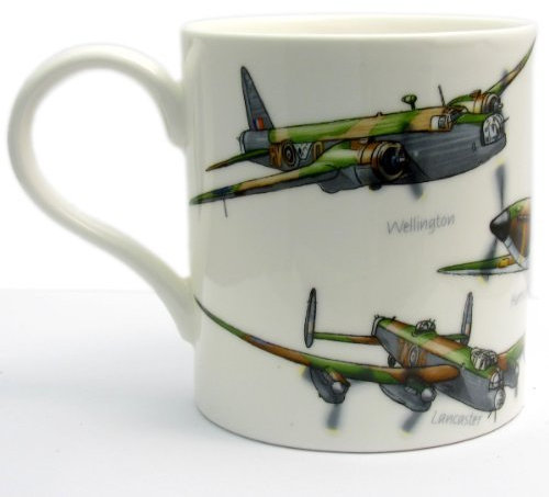 Classic Planes Fine China Mug by Leonardo - Hurricane Lancaster Spitfire Wellington Beaufort- Boxed by Leonardo