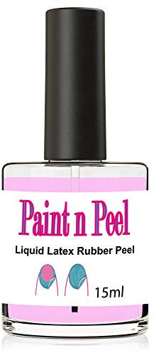 Palisade liquid tape nail polish pain n peel blue latex 15ml bottle nail art lines and dots ido beauty (Pink)