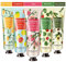 FERCAISH 5er Packung Fruchtextrakt Duft Handcreme, feuchtigkeitsspendende Handpflegecreme Reisegeschenkset mit Sheabutter für Männer und Frauen