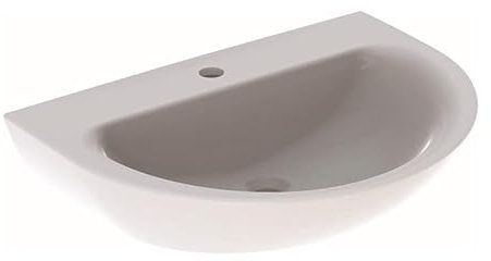 Geberit Renova Waschtisch, 1 Hahnloch, ohne Überlauf, Breite: 70cm, 500.665.01.1, Farbe: Weiß