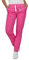 B-well Pantalon de Travail médical Dante 5 Poches, Unisexe avec Taille élastique et Poches arrières, Pantalon Uniforme avec Taille Moyenne et Taille élastique - Rose - XL
