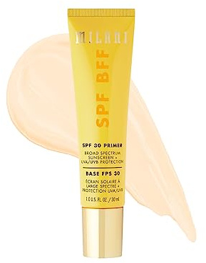 Milani SPF BFF SPF 30 Primer 30ml | Sonnenschutz-Gesichtsprimer mit LSF 30 UVA/UVB-Schutz. Leicht und schnell einziehend mit Glycerin und Vitamin E.