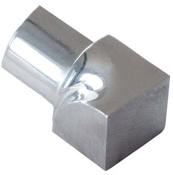Dalsys Inneneck für Fliesenschiene Viertelkreisprofil Edelstahl Poliert 8mm, Fliesenprofil