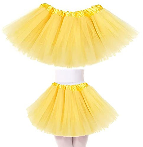 AISOO Tutu Danza Gonna per Ragazze, Principessa Balletto Tulle Vestito Bambina Costumes a 3 Strati per Carnevale Natale Halloween Performance Matrimonio Compleanno Festa Cerimonia