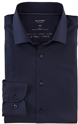 OLYMP Herren Oberhemd Langarm 073464,Twill,Level 5 Body fit (15.05.2015 - F16),Modern Kent