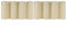 PiccoCasa 2er Set Vorhang Blickdicht Gardinen mit Ösen Verdunkelungsvorhang Kurz Scheibengardine Bistrogardine Modern für Küche Büros Wohnzimmer Schlafzimmer Beige 38H×132B cm