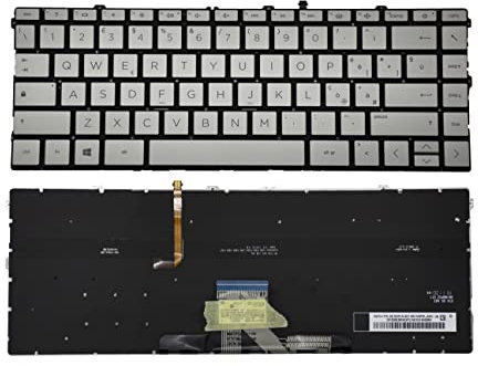 CLICK HELP Tastiera Italiana Compatibile con Notebook HP Pavilion X360 14-dw0007nl 14-dw0008nl 14-dw0011nl Silver