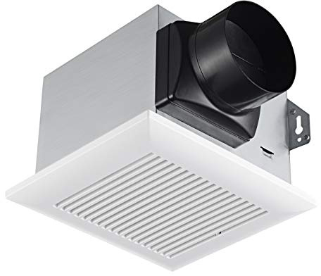 Tech Drive Very Quiet 80 CFM, 1.5 Sone No Attic Access Needed Installation Bathroom Ventilation and Exhaust Fan with Humidity Sensor