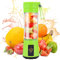 Portable Blender,Mini Blenders for Smoothies and Shakes,380ML Fresh Juice Blender Bottle, USB Rechargeable Personal Blender for Office Travel Kitchen (Green)
