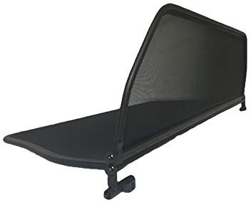 PureWind Windschott kompatibel mit Opel Astra F Baujahr 1994-2000 (Schwarz) – Windschott Universal mit Schnellverschluss inkl. Tasche
