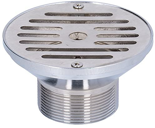 UPQRSG Edelstahl Schwimmbecken, Runder Wasserüberlaufauslass, Schwimmbad Im Boden Hauptabfluss, 4 Zoll Kreis Bodenablauf, Pool Abfluss Entladungszubehör