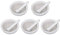 Tyenaza 100ml Mortero de Cerámica, Juego de 5 Morteros de Cerámica Blanca, Suministros de Laboratorio Científico Resistentes al Calor Químico, para Moler en el Laboratorio o en la Cocina
