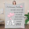ACCZ Personalisierte Decke für Tochter - Geschenk von Mama und Papa - Beste Tochter Geschenk für Geburtstag, Weihnachten, Abschluss