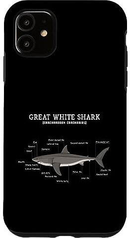 Hülle für iPhone 11 Shark Anatomy Anatomischer Biologe
