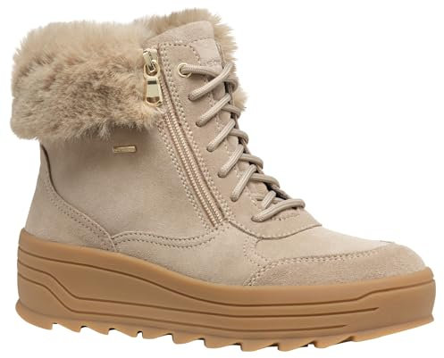 Geox Women's D Milleiny B ABX B Ankle Boot, Lt Taupe, 38 EU