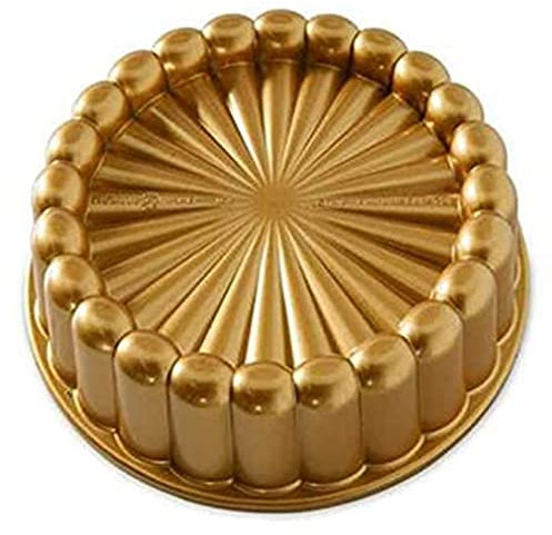 sunroot Tortiera Charlotte, Torta Charlotte Pan Pan Antiaderente, Tortiera da 10 Pollici per La Cottura Stampo per Tortiera Scanalata