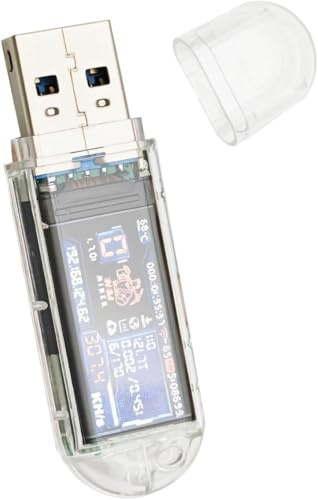 V2 Dongle USB 300KH 1W T-Display Bitcoin Solo Lotterie Miner Win 6.25 BTC mit geringem Stromverbrauch - WiFi-Verbindung und USB-A Power (USB-300KH/s)
