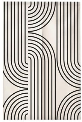 Surwin Japanese Noren Doorway Curtain Green Nordic Cotton Linen Door Curtain Window Treatment Tapestry for Decorative Kitchen Partition Bistro Shading Home (90x200cm,Abstract geometry)
