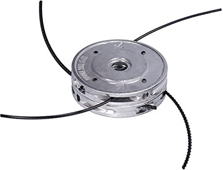 Cabezal recortador de hilo de aluminio universal de 4 cables para recortadora de vástago recto de 40 cc, accesorio profesional duradero y ligero para herramientas de jardín, fácil de reemplazar e