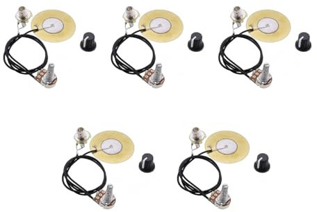 Transductor piezoeléctrico de 50 mm, amplificador precableado para guitarra acústica, pastilla de guitarra de 50 mm