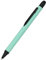 𝗢𝗡𝗟𝗜𝗡𝗘 Kugelschreiber Alu Stylus Mint, Druckkugelschreiber aus Aluminium, auswechselbare Großraum-Mine, Schreibfarbe blau, mit Softtouch Feeling, Stift mit Touchpen, 1 Stück
