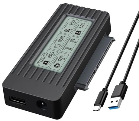 Kit de recuperación de disco duro, adaptador de disco duro externo - Base para disco duro Lector de disco duro externo - Adaptador de disco duro USB para portátiles, tabletas, ordenadores de sobremesa
