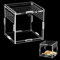 Acryl Terrarium(10cm*10cm*10cm),Mini Terrarium,Springspinne Terrarium,Terrarium Schnecken,Reptilien Fütterungsbox Geeignet für Spinne,Eidechsen,Schnecken,Käfer