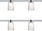 4er Set Paulmann URail Spot Schienensytem Stangensystem 230V Chrom matt inkl. LED Leuchtmittel (95501.04)