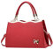 Frauen Damen Trendy Bow Fashion Sport Messenger Schulter Handtasche Garderoben Set (Wine, One Size)