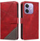 XINNI Phone Case for OPPO A60 5G(Not Fit 4G), PU/TPU Flip Leather Shockproof Cover Magnetic Book Style Wallet, Red